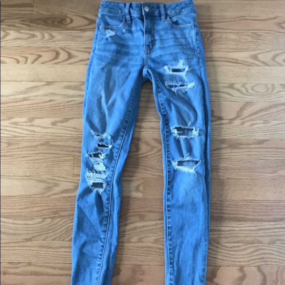 American Eagle ripped jeans